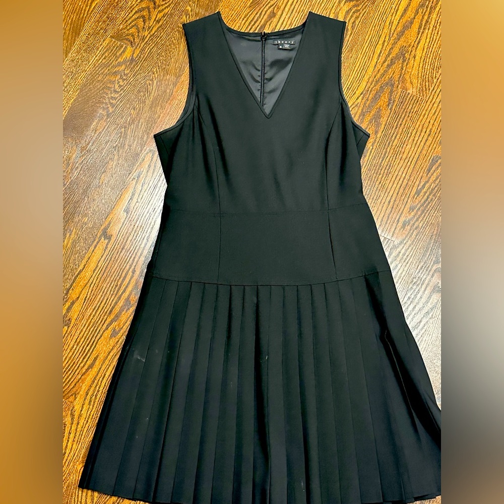 Theory Black Wool Dress